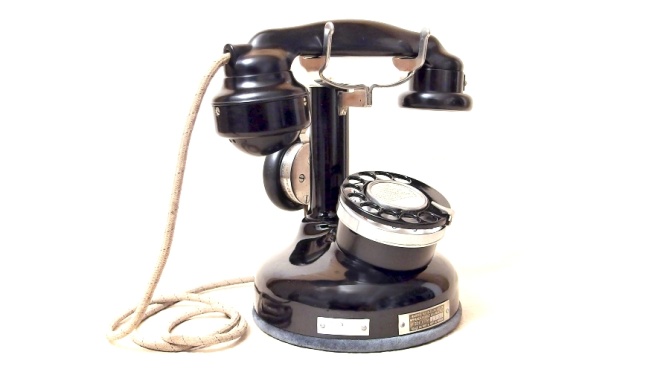 starozitny telefon PTT24 candlestick staré TELEFONY - sbírka