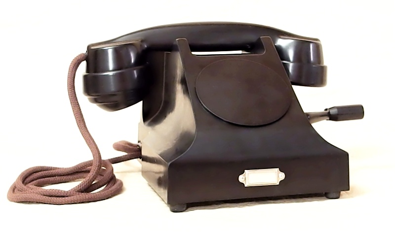 starozitny telefon Prchal Ericsson s induktorem staré TELEFONY - sbírka