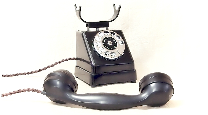 starozitny telefon Telegrafia 1936 a PROJEKTY