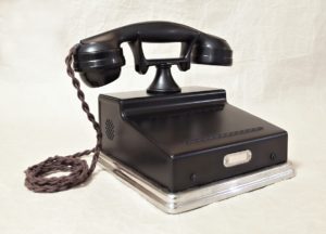 telefon mikrofona s klickou staré TELEFONY - sbírka
