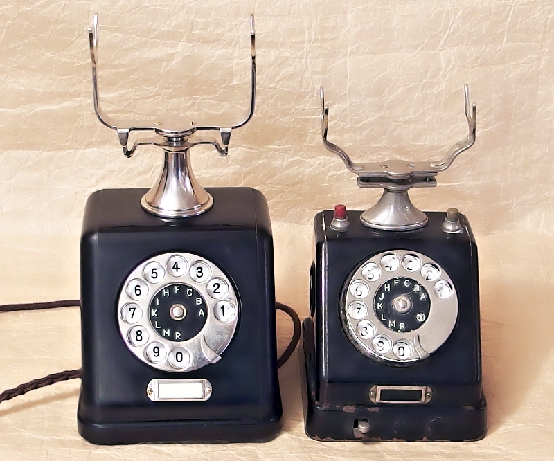 telefon prazsky vzor velky a maly 3 staré TELEFONY - sbírka
