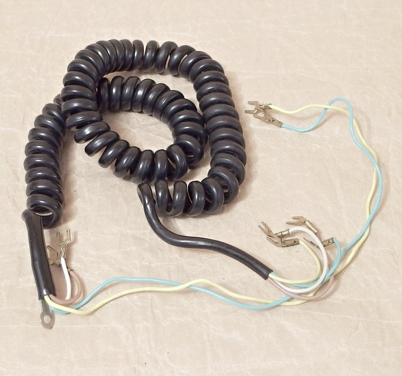 telefonni snura kroucena cerna 4 zil - staré telefony a náhradní díly